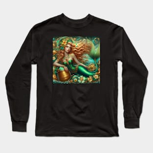 Mermaid St. Patrick's Day Long Sleeve T-Shirt